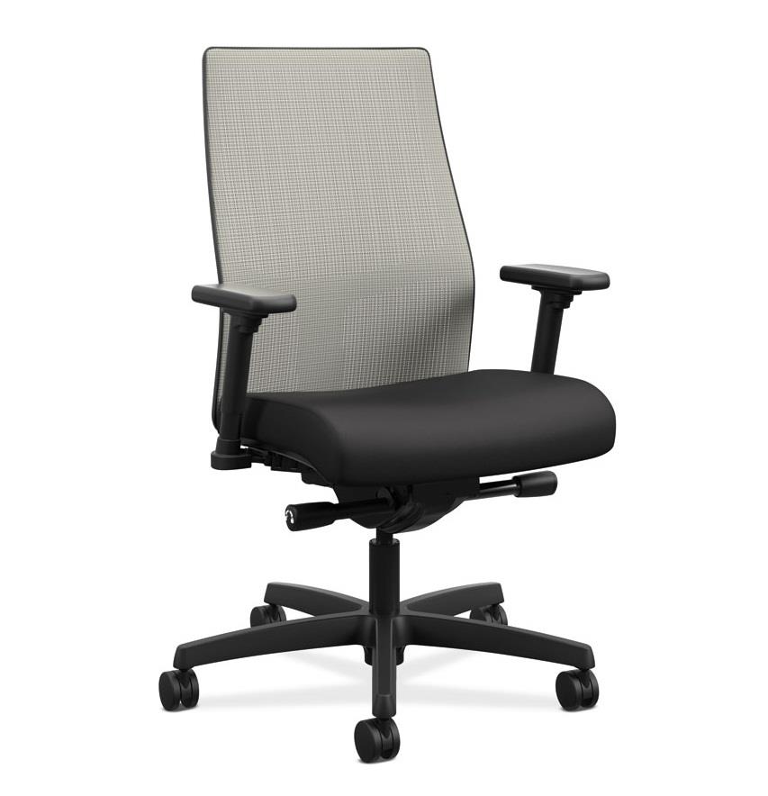 HON Ignition 2.0 Mid-Back Task Chair - Ilira Back - Black Fabric HONI2M2AFNC10TK
