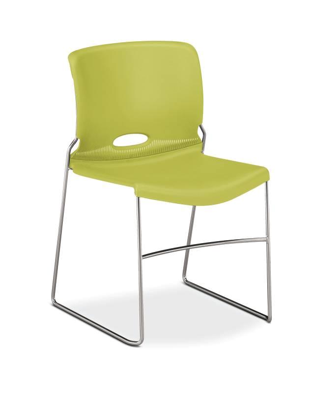HON Olson High-Density Stacking Chair - Lime Shell HON4041LM