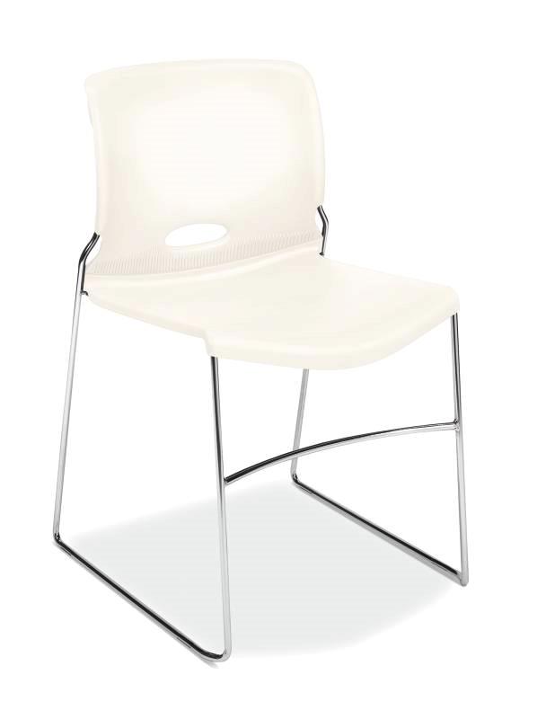 HON Olson High-Density Stacking Chair - White Shell HON4041WT
