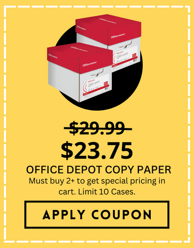 Buy 2 or more cases of copy paper and receive special pricing